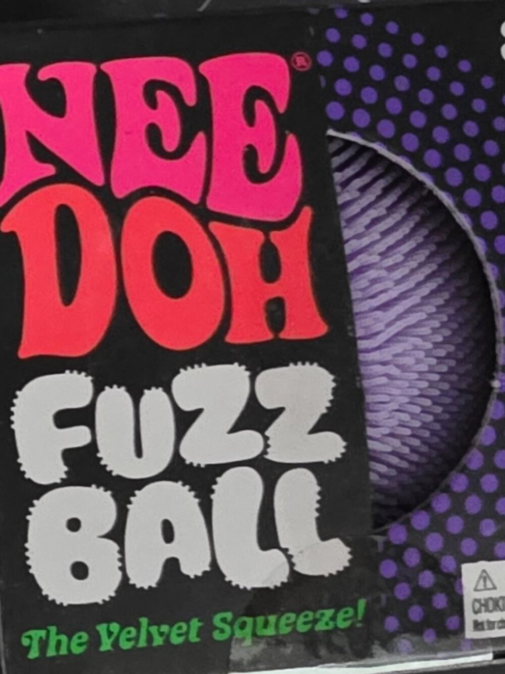 NIB Purple Nee Doh Fuzz Ball
